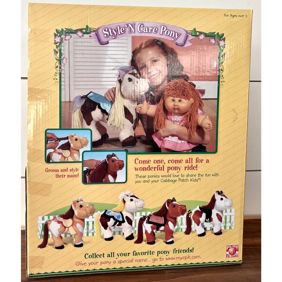 Cabbage Patch Kids Style & Care Pony Play Along Plush Collectible - Picture 6 of 8